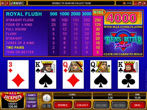 Tens Or Better 3 888 Casino